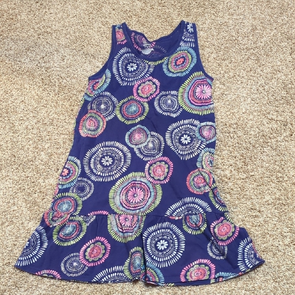Old Navy Blue and Pink Tie-Dye Dress
